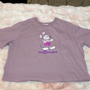Disney Oversized Lavender Mickey Mouse Tee